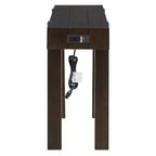 Tavolino Console da 47 con Cassetti, Tavolo Dietro Divano in Legno, Tavolino Stretto da Ingresso per Soggiorno o Ufficio
