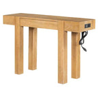 Tavolino Console da 47 con Cassetti, Tavolo Dietro Divano in Legno, Tavolino Stretto da Ingresso per Soggiorno o Ufficio