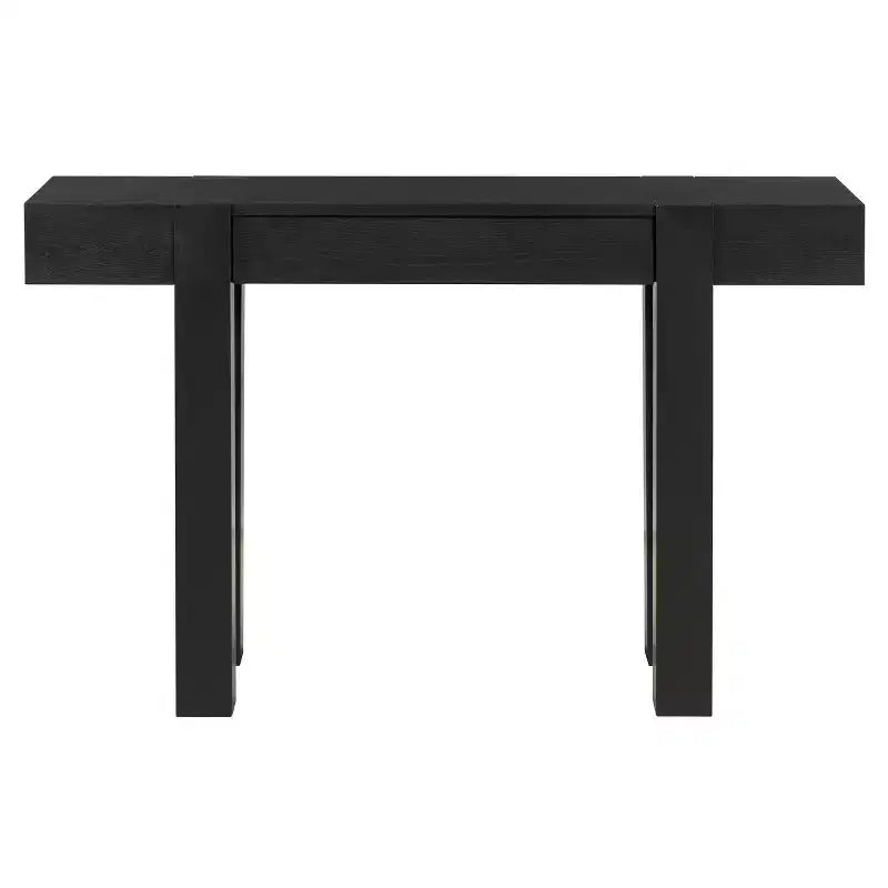 Tavolino Console da 47 con Cassetti, Tavolo Dietro Divano in Legno, Tavolino Stretto da Ingresso per Soggiorno o Ufficio