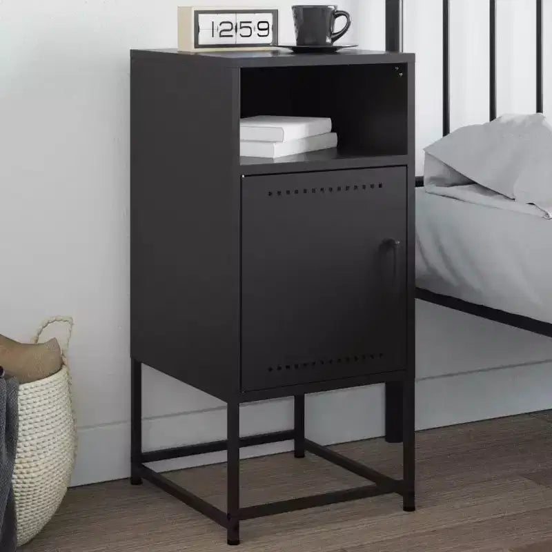 Tavolino Comodino per Camera da Letto in Acciaio