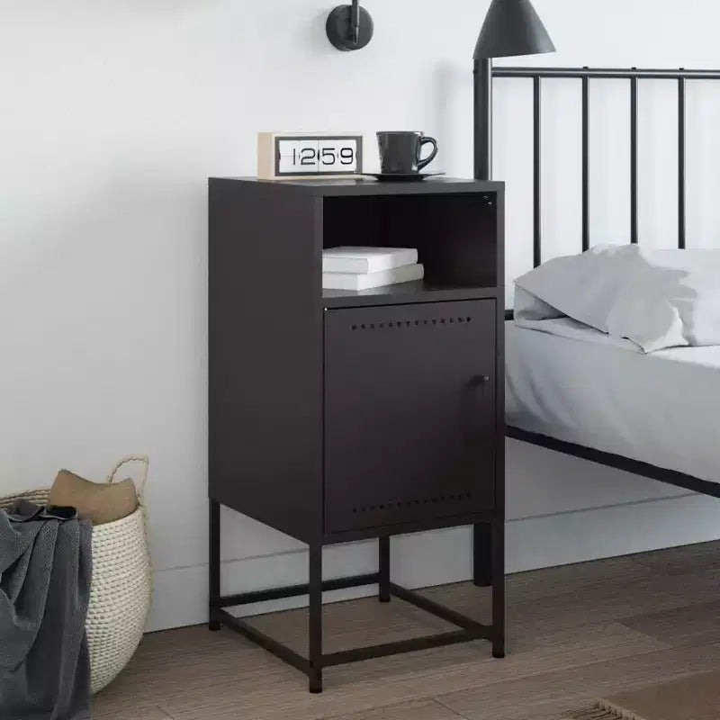 Tavolino Comodino per Camera da Letto in Acciaio