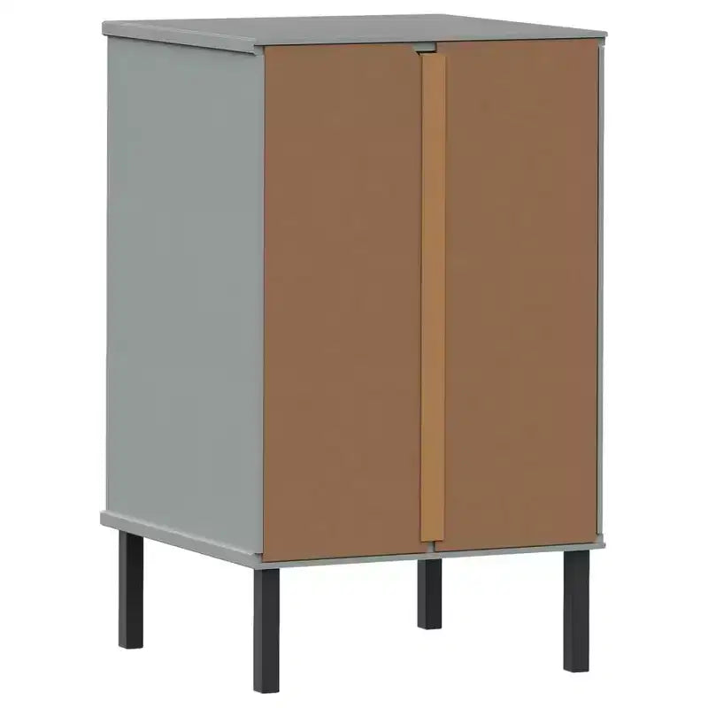 vidaXL Nightstand Storage Bedside Table with 3 Drawers Solid Pine Wood OSLO