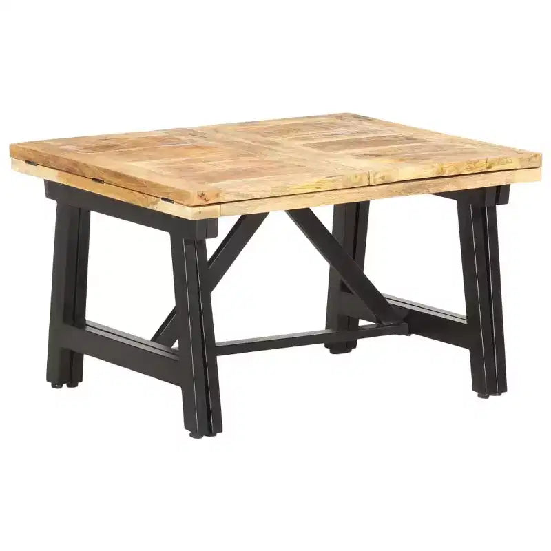 vidaXL Extendable Coffee Table 63x27.6x17.7 Solid Mango Wood