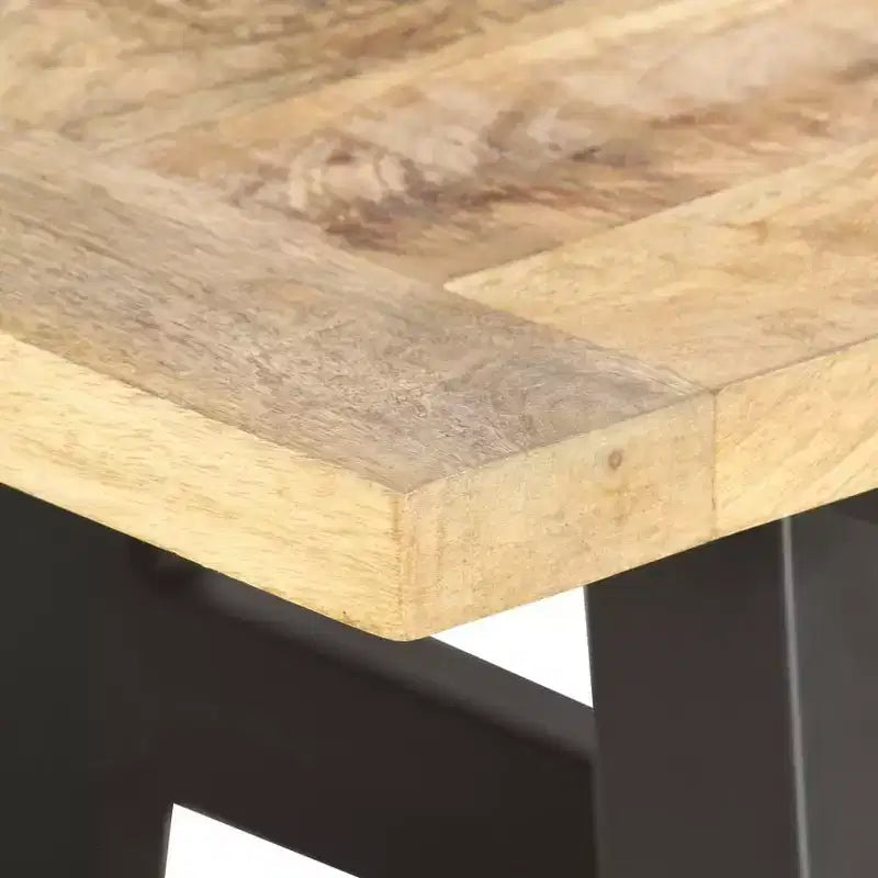 vidaXL Extendable Coffee Table 63x27.6x17.7 Solid Mango Wood