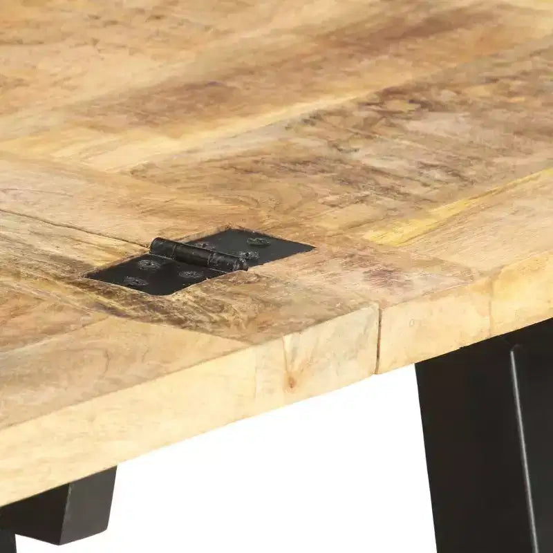 vidaXL Extendable Coffee Table 63x27.6x17.7 Solid Mango Wood