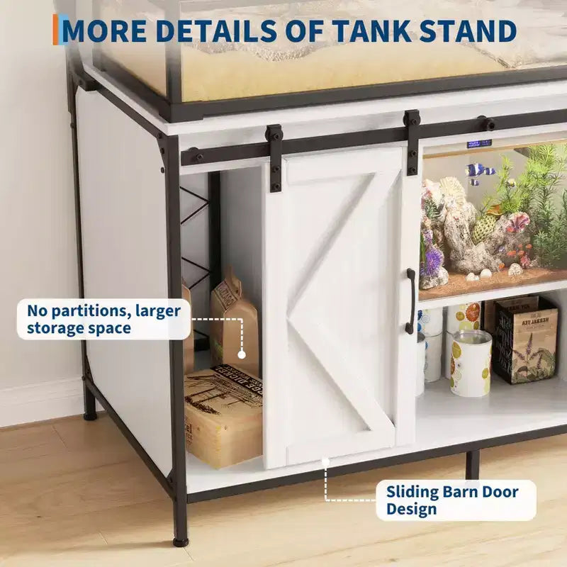 Reptile Tank Stand, Fish Tank Stand Fits Up to 120 Gallon, Aquarium Stand with 48 x 24 Tabletop