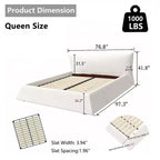 Letto a piattaforma imbottito king size, struttura letto in metallo e legno massiccio con testiera in velluto dalla forma speciale