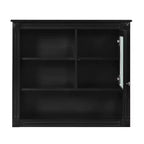 Mobiletto a specchio rettangolare in MDF da 32" L x 28" H con 5 ripiani rimovibili, cerniere a chiusura ammortizzata