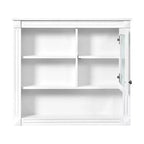 Mobiletto a specchio rettangolare in MDF da 32" L x 28" H con 5 ripiani rimovibili, cerniere a chiusura ammortizzata