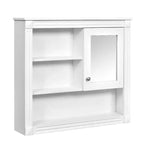 Mobiletto a specchio rettangolare in MDF da 32" L x 28" H con 5 ripiani rimovibili, cerniere a chiusura ammortizzata