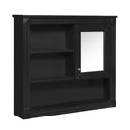 Mobiletto a specchio rettangolare in MDF da 32" L x 28" H con 5 ripiani rimovibili, cerniere a chiusura ammortizzata