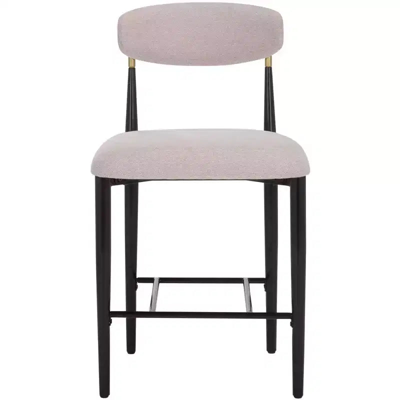 Covelle Counter Stool (Set of 2) - BST6402A - Black Gold/Dove Grey - Safavieh