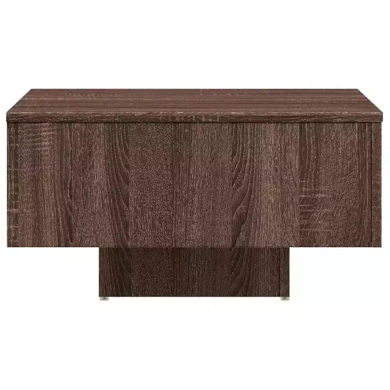 vidaXL Coffee Table White Engineered Wood 23.6 in x 23.6 in x 12.4 in