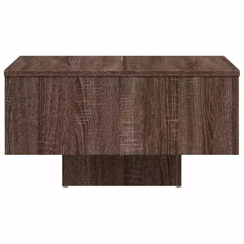 vidaXL Coffee Table White Engineered Wood 23.6 in x 23.6 in x 12.4 in