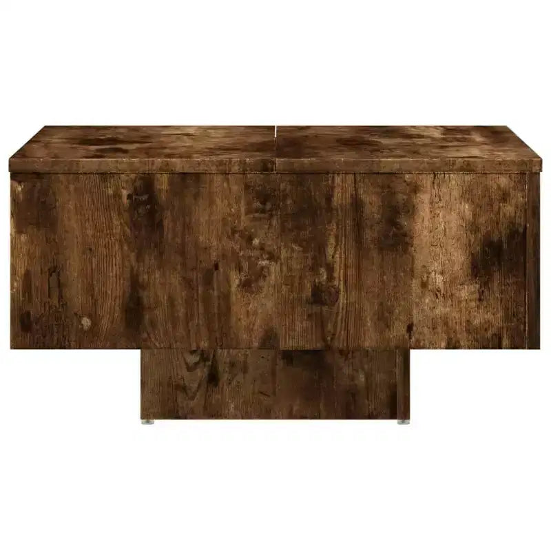 vidaXL Coffee Table White Engineered Wood 23.6 in x 23.6 in x 12.4 in