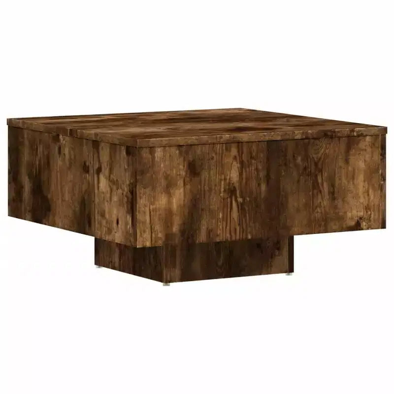 vidaXL Coffee Table White Engineered Wood 23.6 in x 23.6 in x 12.4 in