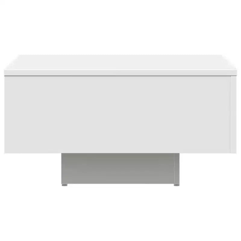 vidaXL Coffee Table White Engineered Wood 23.6 in x 23.6 in x 12.4 in