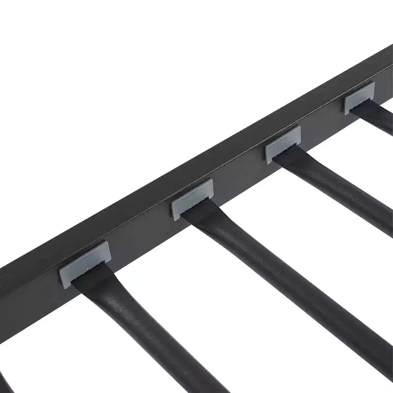 VECELO Metal Bunk Bed Twin Over Twin, Industrial Bunkbeds with Ladder and Full-Length Guardrail