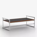 50 in. Modern Walnut 2-in-1 Transforming Coffee Table to Dining Table with Heavy Duty Stainless Steel Frame Brown Gaoyangjiaju
