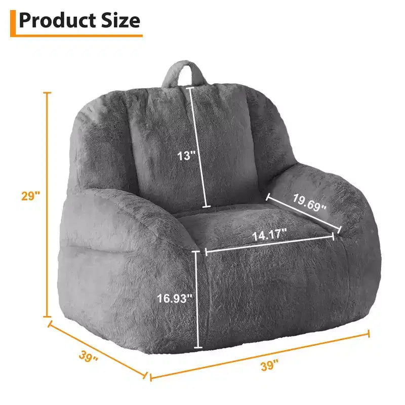 Grand pouf géant - Canapé de sol confortable avec rembourrage pour adultes/adolescents dans le salon/salle de jeux/sous-sol