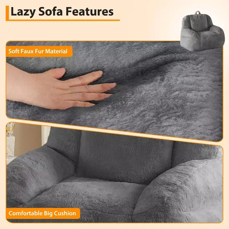Grand pouf géant - Canapé de sol confortable avec rembourrage pour adultes/adolescents dans le salon/salle de jeux/sous-sol