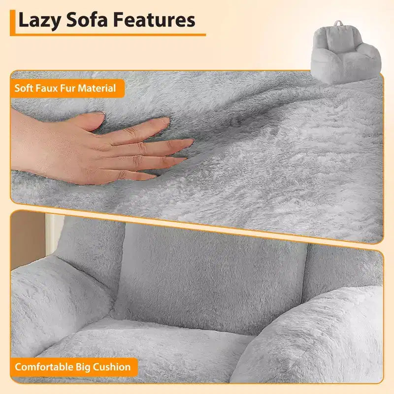 Grand pouf géant - Canapé de sol confortable avec rembourrage pour adultes/adolescents dans le salon/salle de jeux/sous-sol