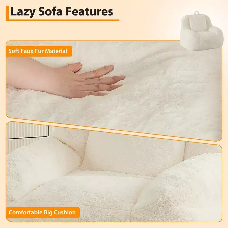 Grand pouf géant - Canapé de sol confortable avec rembourrage pour adultes/adolescents dans le salon/salle de jeux/sous-sol