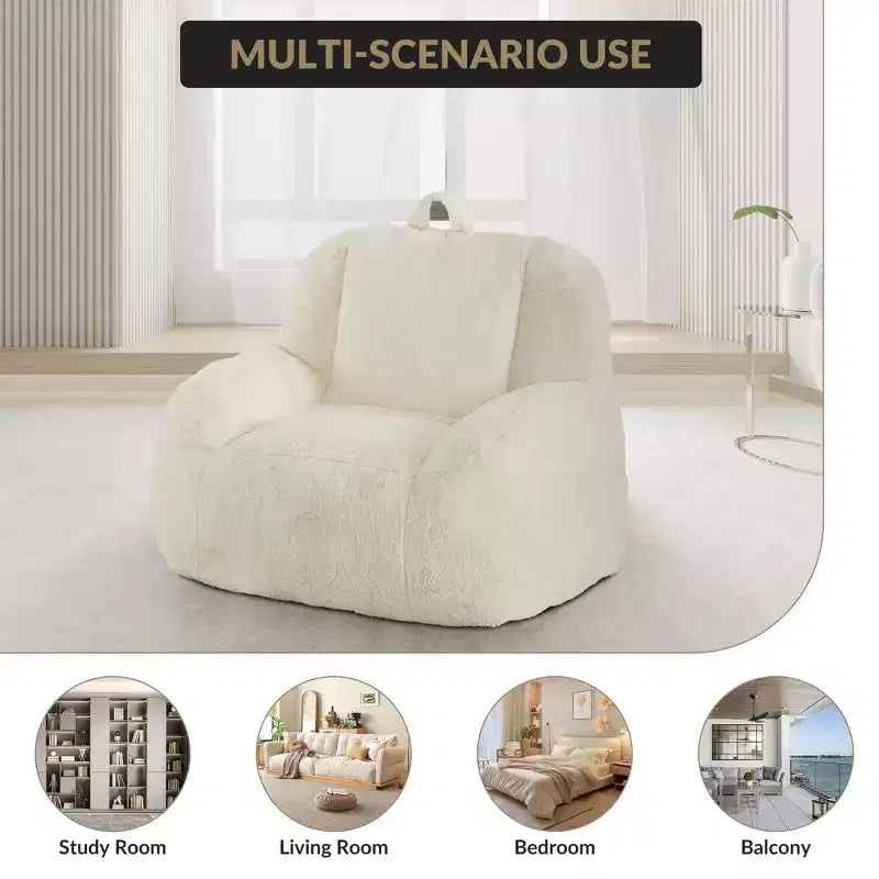 Grand pouf géant - Canapé de sol confortable avec rembourrage pour adultes/adolescents dans le salon/salle de jeux/sous-sol