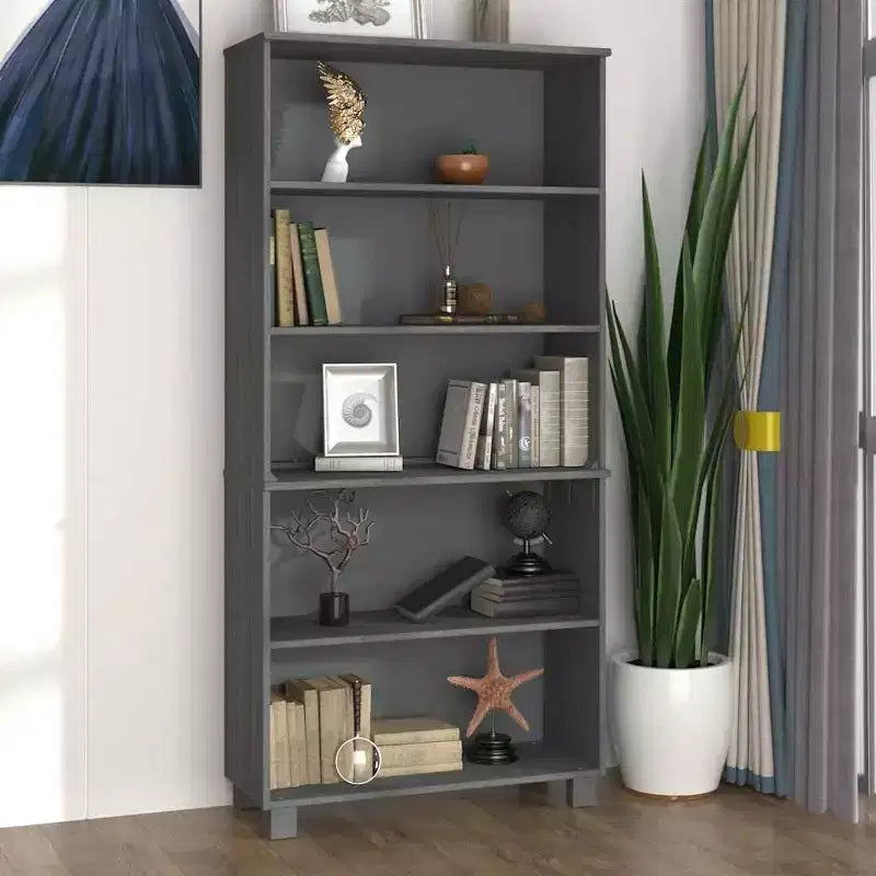vidaXL Meuble haut, lot de 2, pin massif, MDF Grand meuble haut