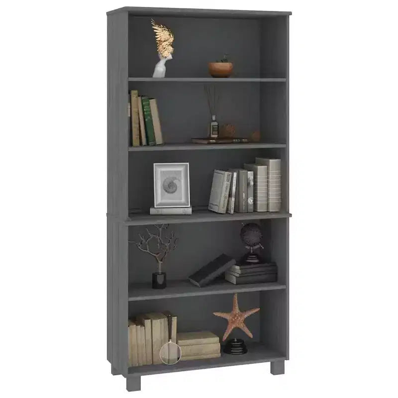 vidaXL Meuble haut, lot de 2, pin massif, MDF Grand meuble haut