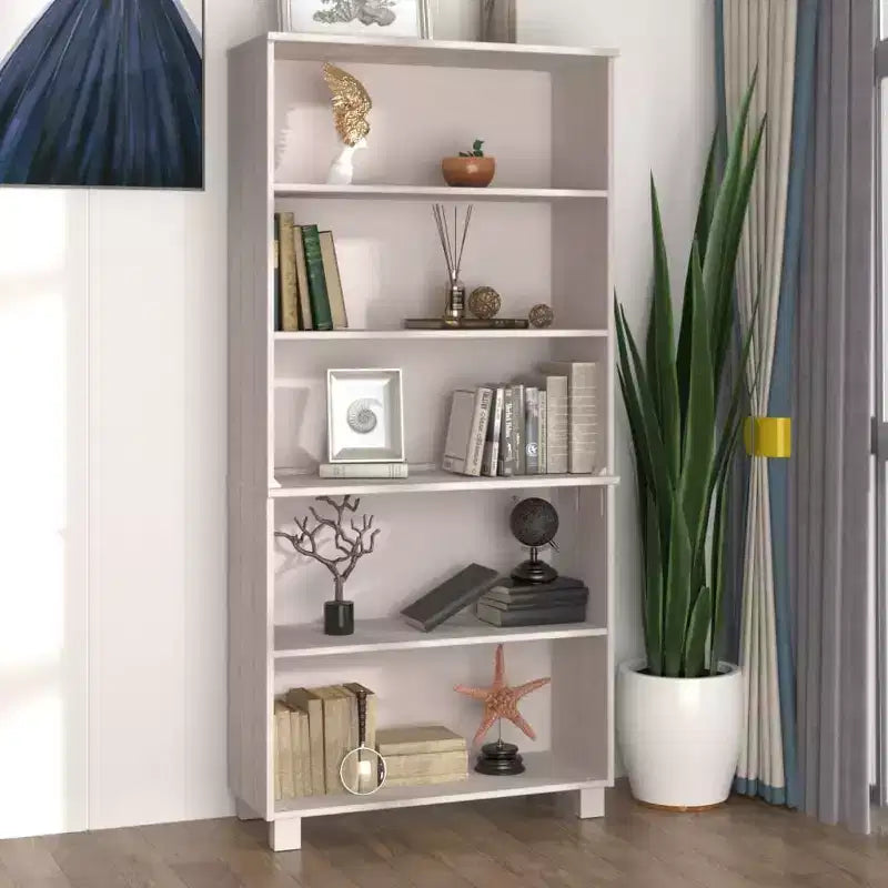 vidaXL Meuble haut, lot de 2, pin massif, MDF Grand meuble haut
