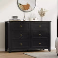 6 Drawer Dresser with Deep Drawers, Modern Wooden Chests, for Entryway, Living Room