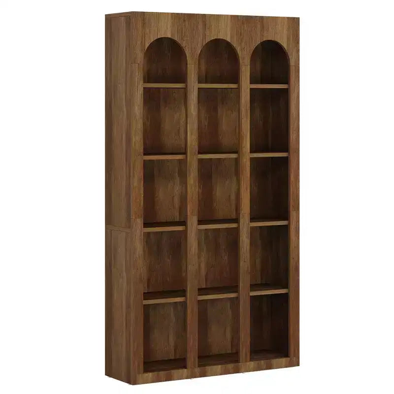 MAYEERTY Freestanding Retro Bookcase for Office Living Room Bedroom Library