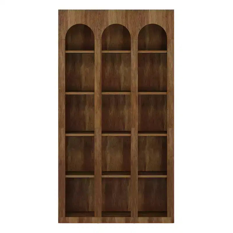 MAYEERTY Freestanding Retro Bookcase for Office Living Room Bedroom Library
