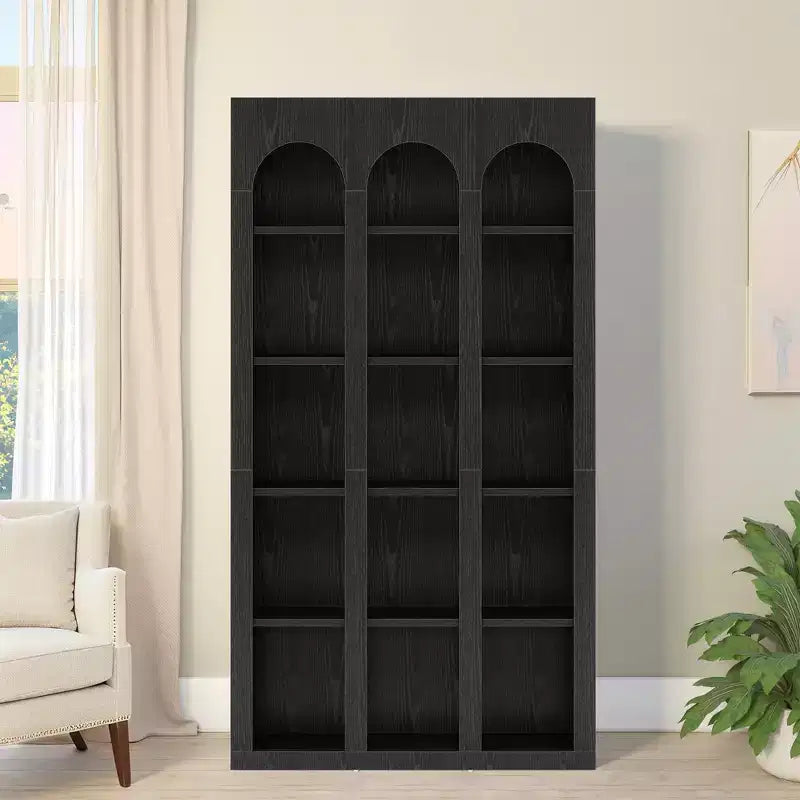 MAYEERTY Freestanding Retro Bookcase for Office Living Room Bedroom Library