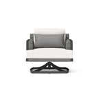 Set di 2 sedie a sdraio Vistano da esterno con tessuto Sunbrella - Grigio