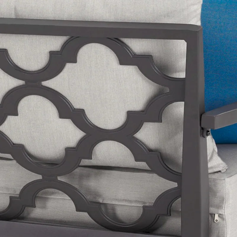 Set da esterno a 5 pezzi con sedute mobili Venetia Sunbrella