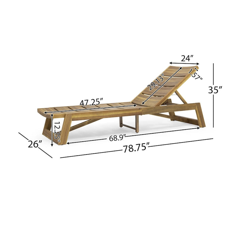 Chaise longue Maki (set di 2)