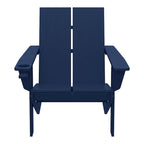 Polytrends Coastin Sedia Adirondack Moderna in Polietilene (Set di 4), Nero