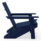 Polytrends Coastin Sedia Adirondack Moderna in Polietilene (Set di 4), Nero