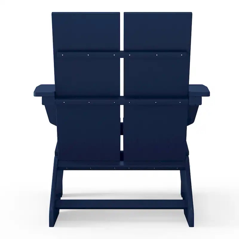 Polytrends Coastin Sedia Adirondack Moderna in Polietilene (Set di 4), Nero