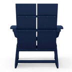 Polytrends Coastin Sedia Adirondack Moderna in Polietilene (Set di 4), Nero