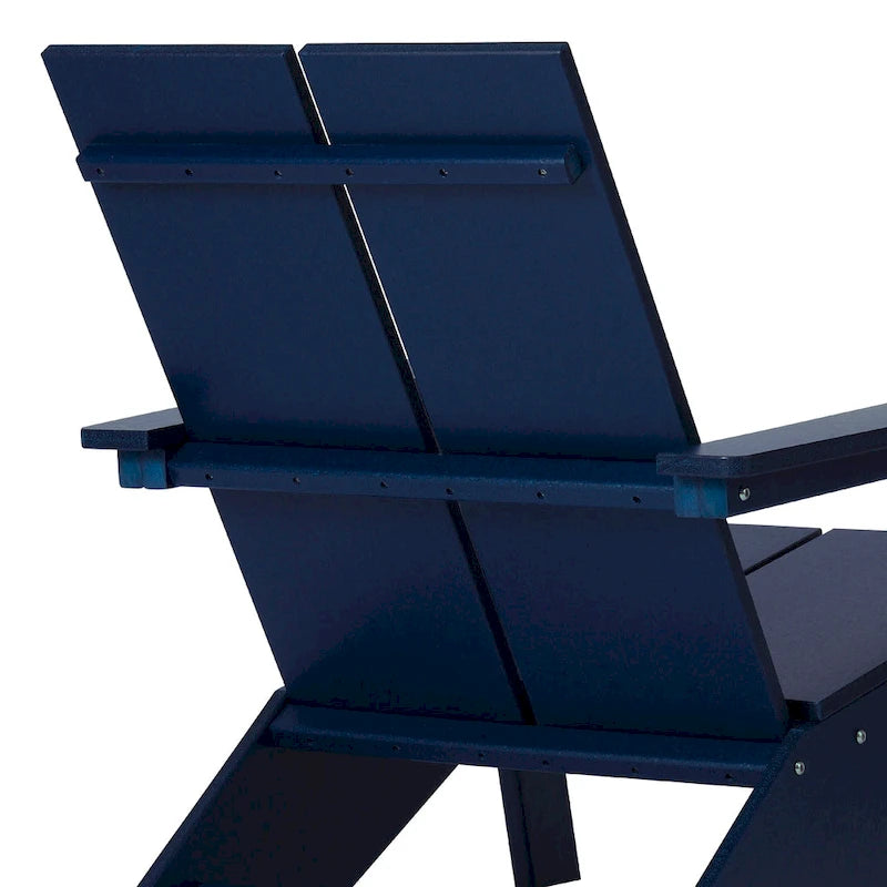Polytrends Coastin Sedia Adirondack Moderna in Polietilene (Set di 4), Nero
