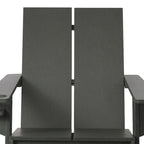 Polytrends Coastin Sedia Adirondack Moderna in Polietilene (Set di 4), Nero