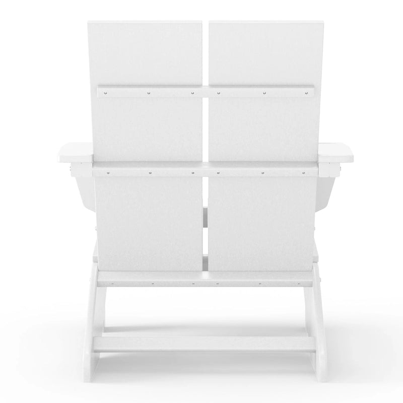 Polytrends Coastin Sedia Adirondack Moderna in Polietilene (Set di 4), Nero