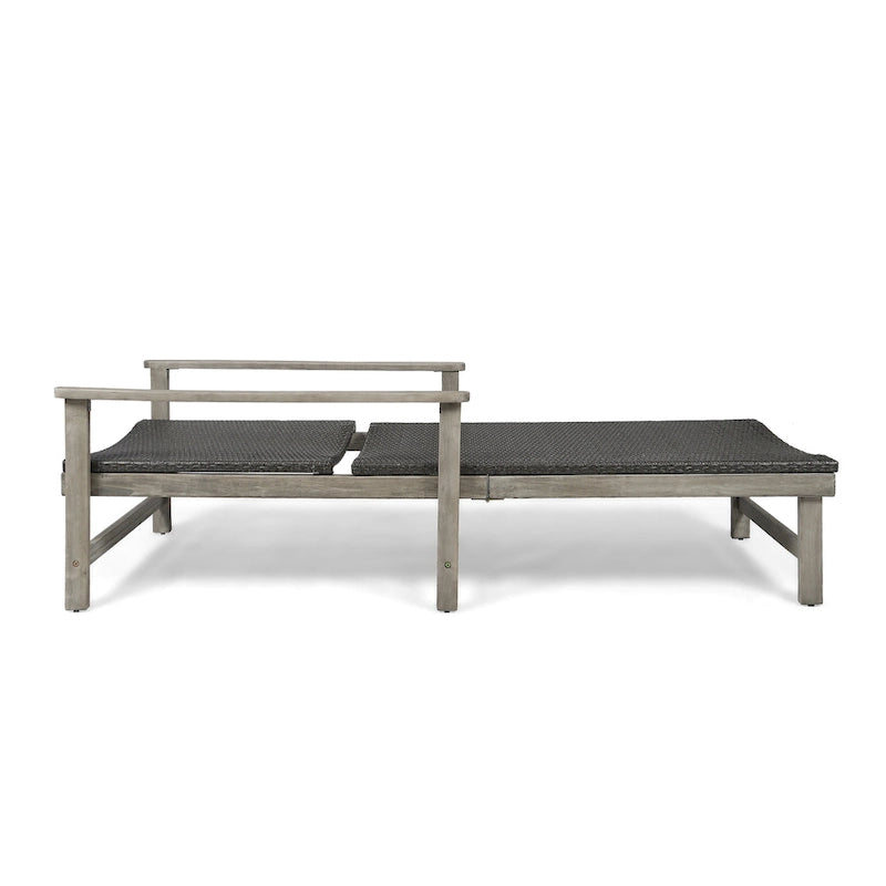 Hampton Wood + Chaise Longue in Vimini