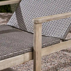 Hampton Wood + Chaise Longue in Vimini