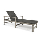 Hampton Wood + Chaise Longue in Vimini