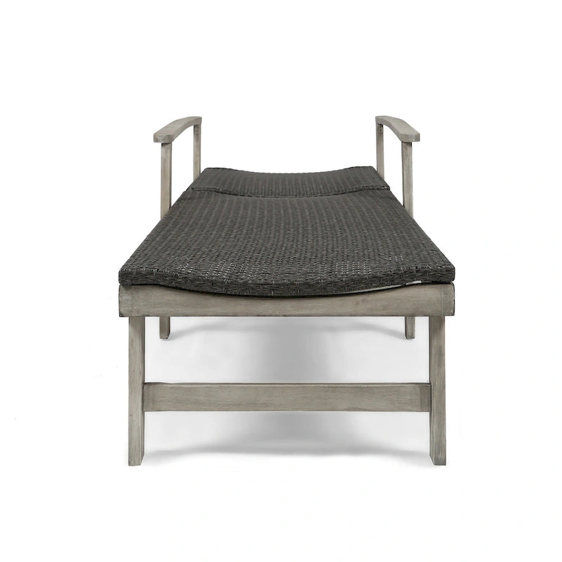 Hampton Wood + Chaise Longue in Vimini