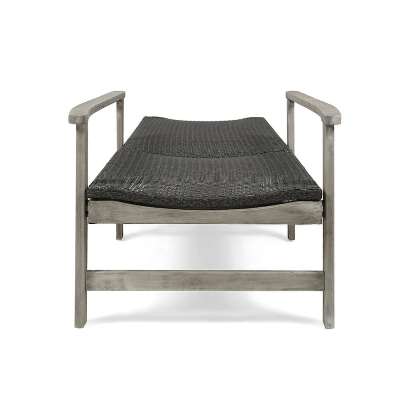 Hampton Wood + Chaise Longue in Vimini